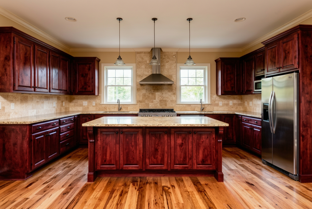 Cherry to charcoal kitchen before
